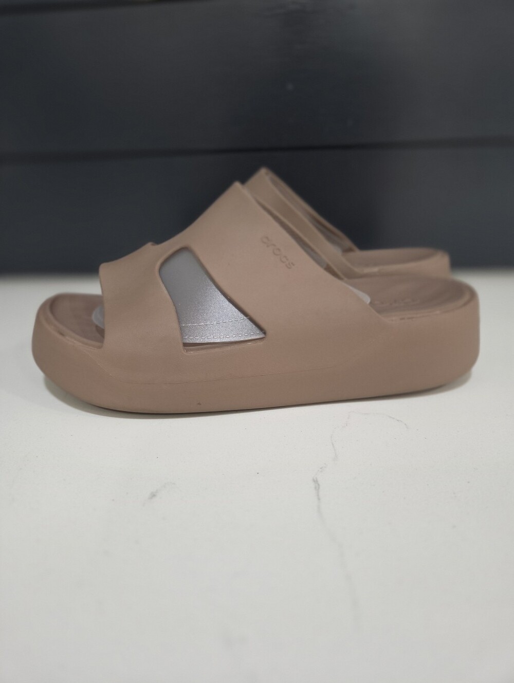 Crocs Women’s Brown Slide Sandals - Picture 5 of 11